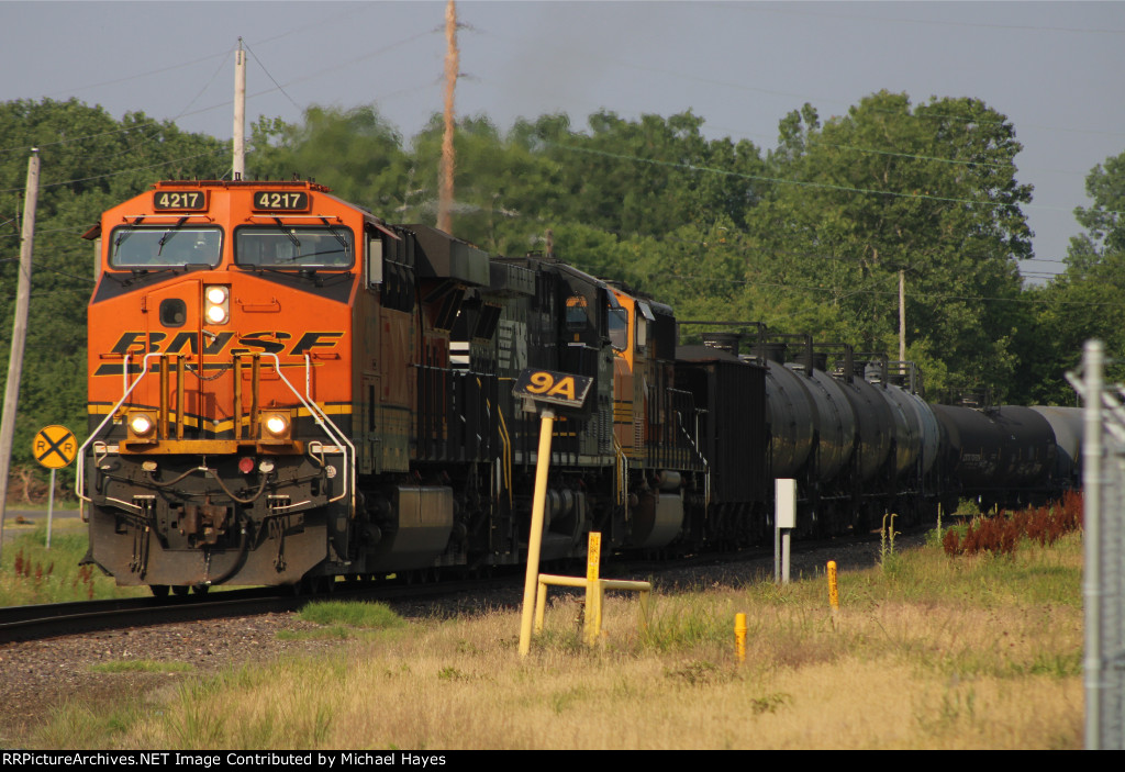 BNSF Tanker Train in East Saint Louis IL